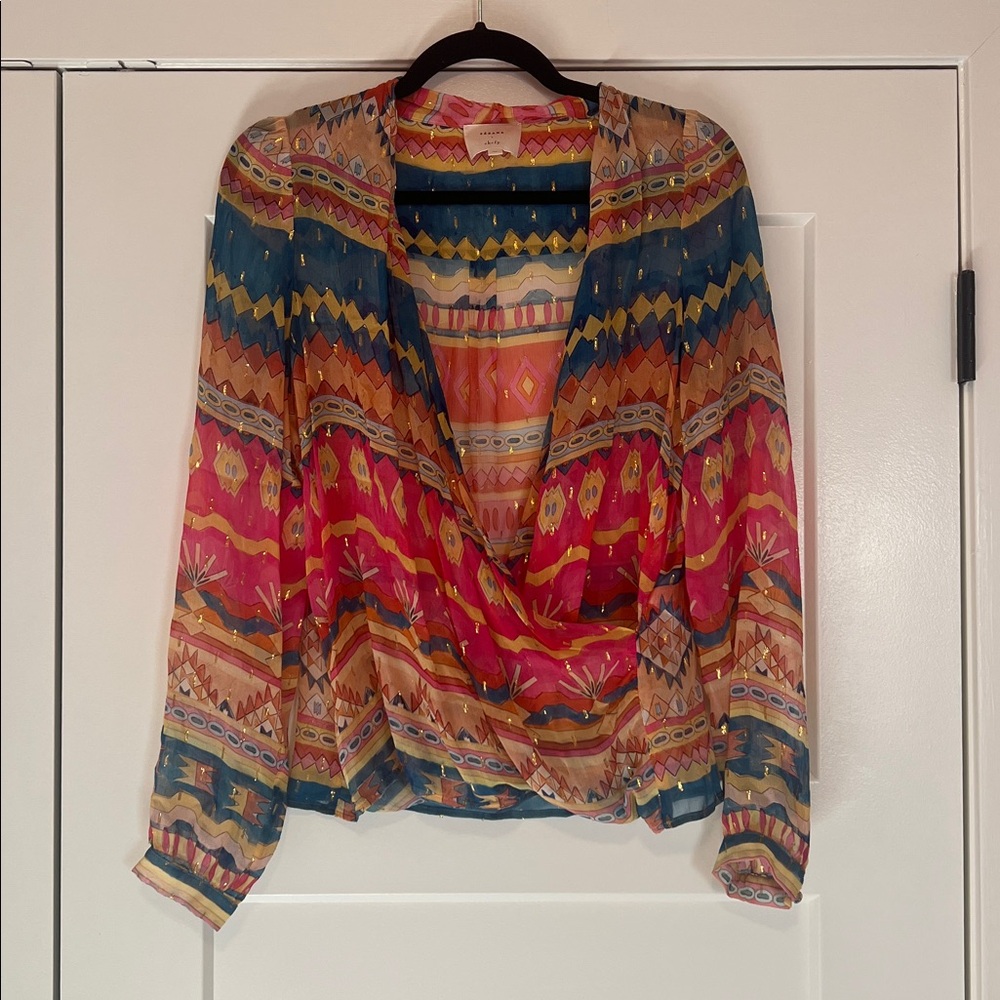 Sezane Abélia Blouse Sunshine Multico - Size 36